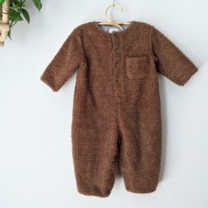 GAP Brown Sherpa One-Piece Bodysuit